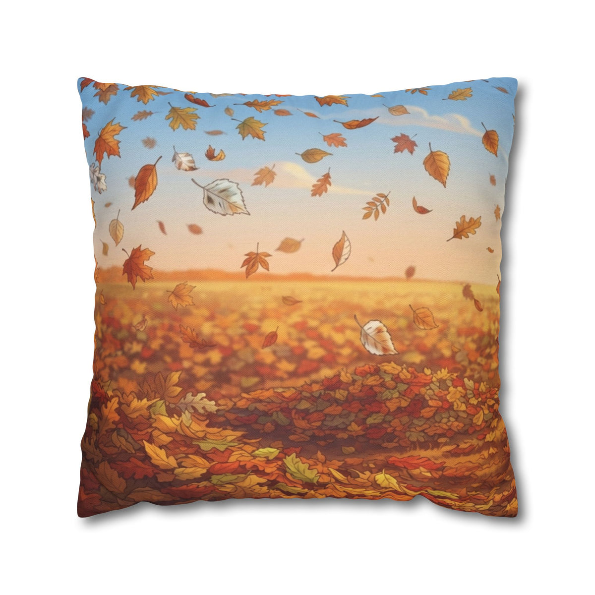 Spun Polyester Square Pillowcase
