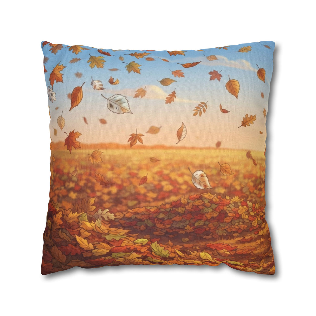 Spun Polyester Square Pillowcase