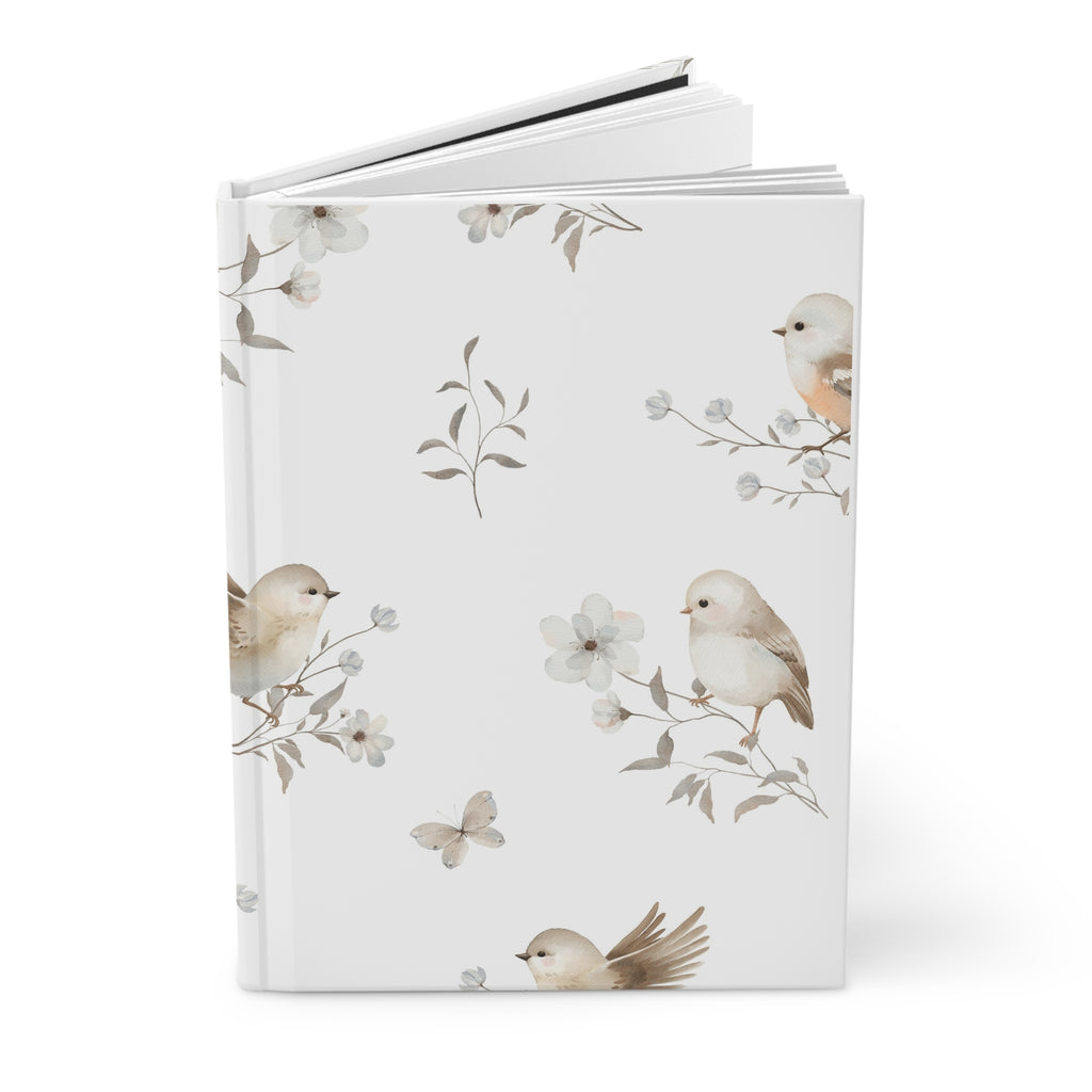 Birds & Blossoms Hardcover Journal — Lined Notebook for Nature Lovers