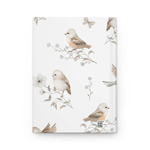 Birds & Blossoms Hardcover Journal — Lined Notebook for Nature Lovers