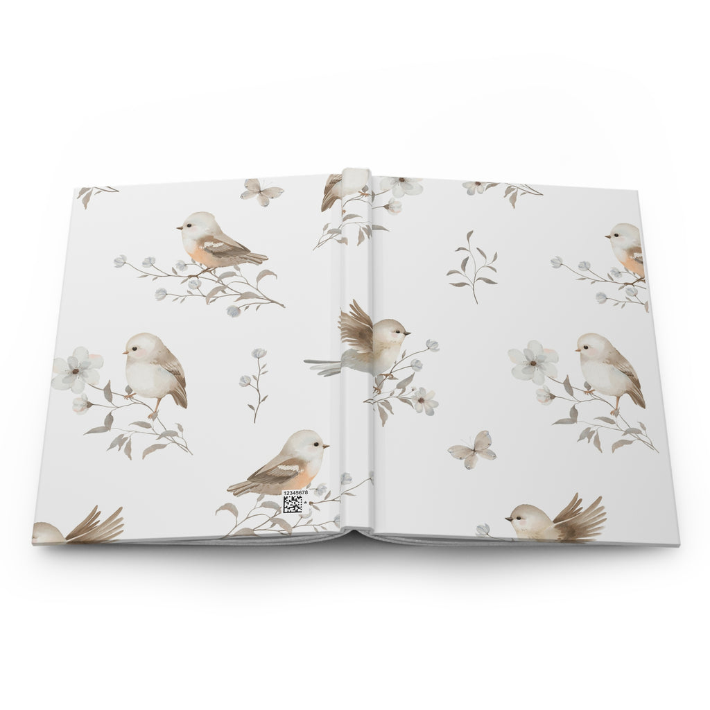 Birds & Blossoms Hardcover Journal — Lined Notebook for Nature Lovers