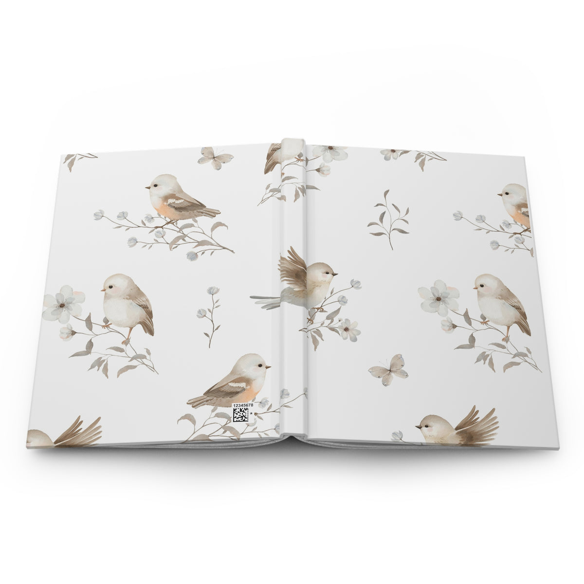 Birds & Blossoms Hardcover Journal — Lined Notebook for Nature Lovers