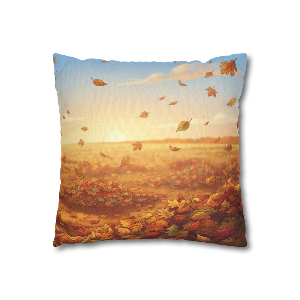 Spun Polyester Square Pillowcase