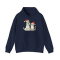 Holiday Pets Hoodie — Dog & Cat in Santa Hats Christmas Sweatshirt